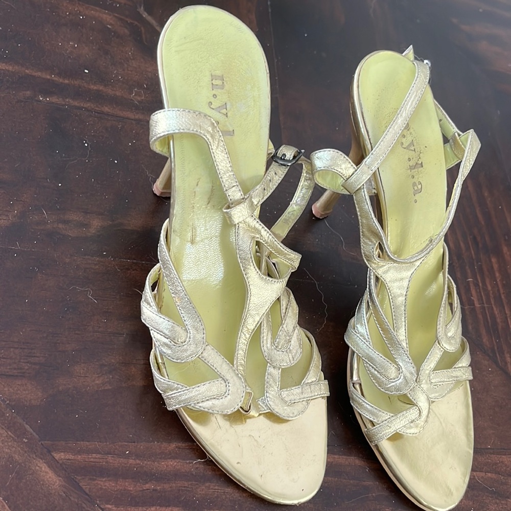 Gold heels